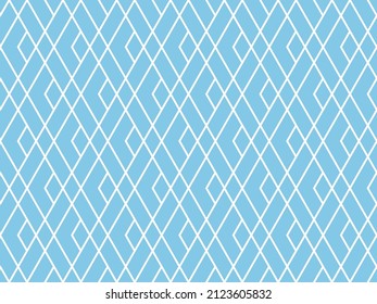 The geometric pattern with lines. Seamless vector background. White and blue texture. Graphic modern pattern. Simple lattice graphic design
