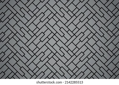 The geometric pattern with lines. Seamless vector background. Black and gray texture. Graphic modern pattern. Simple lattice graphic design