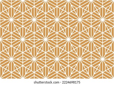 Das geometrische Muster mit Linien. Nahtloser Vektorhintergrund. Weiße und goldene Textur. Grafisches modernes Muster. Einfache Gittergrafik-Gestaltung