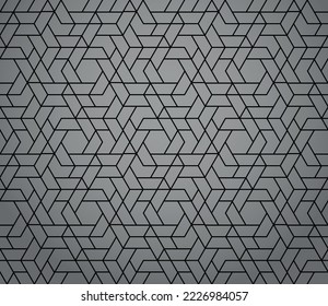 The geometric pattern with lines. Seamless vector background. Black and gray texture. Graphic modern pattern. Simple lattice graphic design