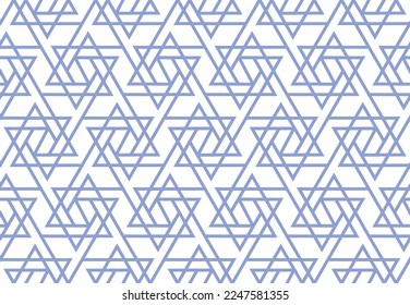 The geometric pattern with lines. Seamless vector background. White and blue texture. Graphic modern pattern. Simple lattice graphic design