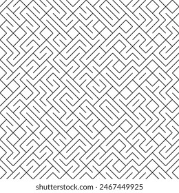 Geometric pattern with lines. Seamless vector background. White and black texture. Graphic modern pattern. Web design, textile, wallpaper, packaging