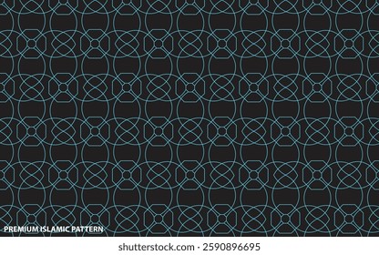The geometric pattern with lines. Seamless vector background. Black and  Cyan texture. Graphic modern pattern. Simple lattice graphic design