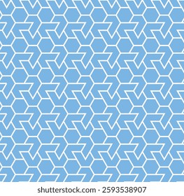 The geometric pattern with lines. Seamless vector background. White and blue texture. Graphic modern pattern. Simple lattice graphic design