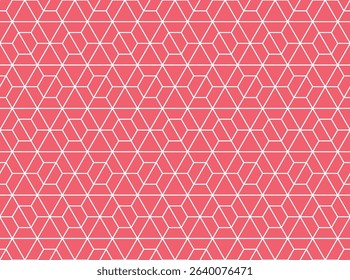 The geometric pattern with lines. Seamless vector background. White and pink texture. Graphic modern pattern. Simple lattice graphic design