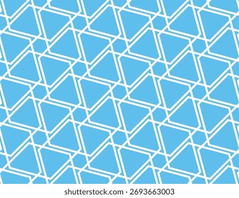 The geometric pattern with lines. Seamless vector background. White and blue texture. Graphic modern pattern. Simple lattice graphic design