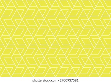 The geometric pattern with lines. Seamless vector background. White and yellow texture. Graphic modern pattern. Simple lattice graphic design