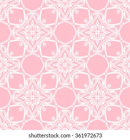 The geometric pattern with lines ,Tints of Pink Seamless pattern, Vector Seamless pattern. Repeating geometric, Seamless floral pattern.