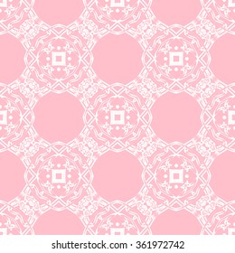 The geometric pattern with lines ,Tints of Pink Seamless pattern, Vector Seamless pattern. Repeating geometric, Seamless floral pattern.