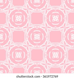 The geometric pattern with lines ,Tints of Pink Seamless pattern, Vector Seamless pattern. Repeating geometric, Seamless floral pattern.