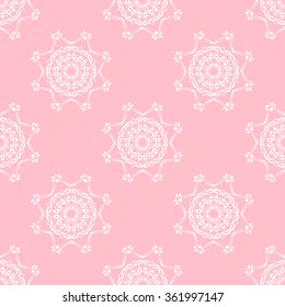 The geometric pattern with lines ,Tints of Pink Seamless pattern, Vector Seamless pattern. Repeating geometric, Seamless floral pattern.
