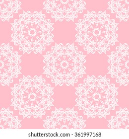 The geometric pattern with lines ,Tints of Pink Seamless pattern, Vector Seamless pattern. Repeating geometric, Seamless floral pattern.