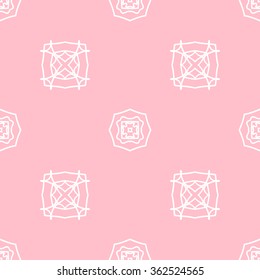 The geometric pattern with lines ,Tints of Pink Seamless pattern, Vector Seamless pattern. Repeating geometric, Seamless floral pattern.