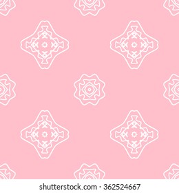 The geometric pattern with lines ,Tints of Pink Seamless pattern, Vector Seamless pattern. Repeating geometric, Seamless floral pattern.