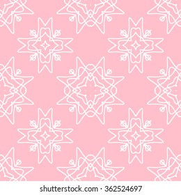 The geometric pattern with lines ,Tints of Pink Seamless pattern, Vector Seamless pattern. Repeating geometric, Seamless floral pattern.