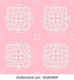 The geometric pattern with lines ,Tints of Pink Seamless pattern, Vector Seamless pattern. Repeating geometric, Seamless floral pattern.