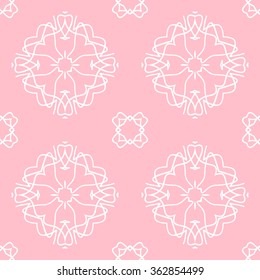 The geometric pattern with lines ,Tints of Pink Seamless pattern, Vector Seamless pattern. Repeating geometric, Seamless floral pattern.