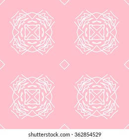 The geometric pattern with lines ,Tints of Pink Seamless pattern, Vector Seamless pattern. Repeating geometric, Seamless floral pattern.