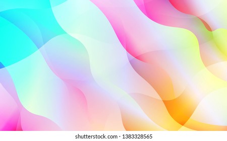 Geometric Pattern With Lines, Wave. Abstract Blurred Gradient Background. For Screen Cell Phone, Presentation Background, Package. Vector Illustration