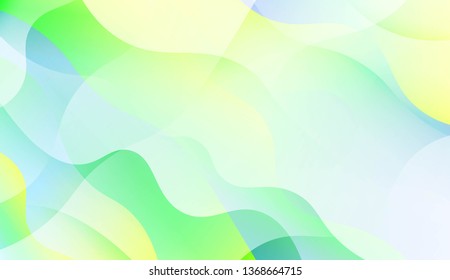 Geometric Pattern With Lines, Wave. Blur Sweet Dreamy Gradient Color Background. For Your Graphic Invitation Card, Poster, Brochure. Vector Illustration