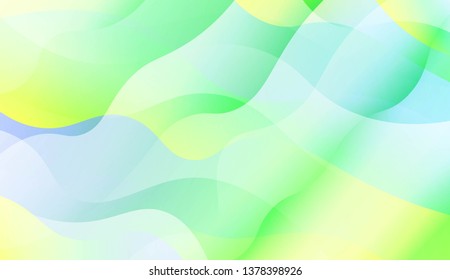 Geometric Pattern With Lines, Wave. Blur Sweet Dreamy Gradient Color Background. For Your Graphic Invitation Card, Poster, Brochure. Vector Illustration