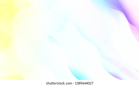 Geometric Pattern With Lines, Wave. Blur Sweet Dreamy Gradient Color Background. For Your Graphic Invitation Card, Poster, Brochure. Vector Illustration