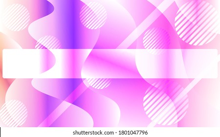 Geometric Pattern With Lines, Wave. Color Gradient