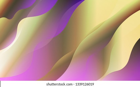Geometric Pattern With Lines, Wave. For Cover Page, Landing Page, Banner. Vector Illustration with Color Gradient.