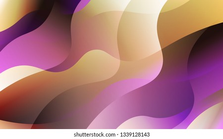 Geometric Pattern With Lines, Wave. For Cover Page, Landing Page, Banner. Vector Illustration with Color Gradient.