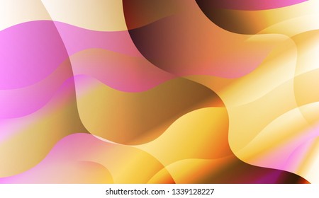 Geometric Pattern With Lines, Wave. For Cover Page, Landing Page, Banner. Vector Illustration with Color Gradient.