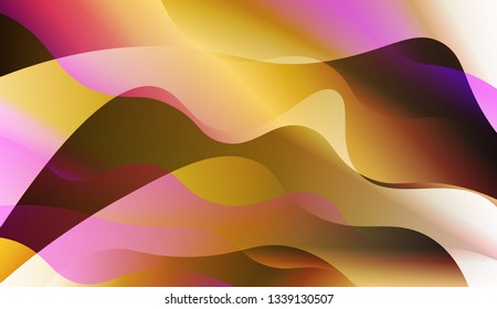Geometric Pattern With Lines, Wave. For Cover Page, Landing Page, Banner. Vector Illustration with Color Gradient.