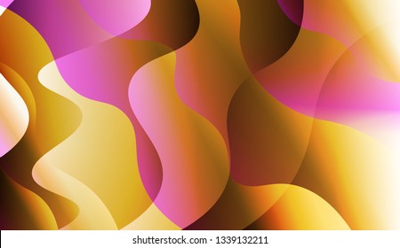 Geometric Pattern With Lines, Wave. For Cover Page, Landing Page, Banner. Vector Illustration with Color Gradient.
