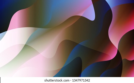 Geometric Pattern With Lines, Wave. For Cover Page, Landing Page, Banner. Vector Illustration with Color Gradient.