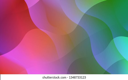 Geometric Pattern With Lines, Wave. Design For Cover Page, Poster, Banner Of Websites. Vector Illustration with Color Gradient