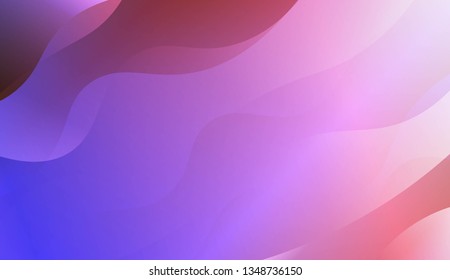 Geometric Pattern With Lines, Wave. Design For Cover Page, Poster, Banner Of Websites. Vector Illustration with Color Gradient
