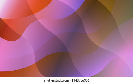 Geometric Pattern With Lines, Wave. Design For Cover Page, Poster, Banner Of Websites. Vector Illustration with Color Gradient