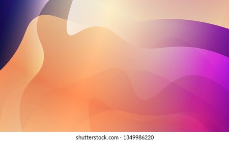 Geometric Pattern With Lines, Wave. Design For Cover Page, Poster, Banner Of Websites. Vector Illustration with Color Gradient