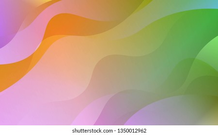 Geometric Pattern With Lines, Wave. Design For Cover Page, Poster, Banner Of Websites. Vector Illustration with Color Gradient