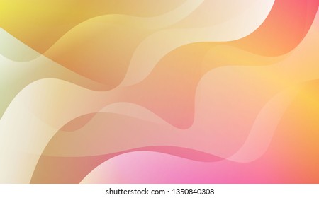 Geometric Pattern With Lines, Wave. Design For Cover Page, Poster, Banner Of Websites. Vector Illustration with Color Gradient