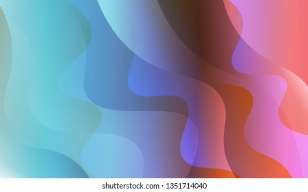 Geometric Pattern With Lines, Wave. Design For Cover Page, Poster, Banner Of Websites. Vector Illustration with Color Gradient