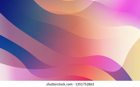 Geometric Pattern With Lines, Wave. Design For Cover Page, Poster, Banner Of Websites. Vector Illustration with Color Gradient