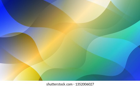 Geometric Pattern With Lines, Wave. Design For Cover Page, Poster, Banner Of Websites. Vector Illustration with Color Gradient