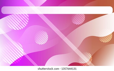 Geometric Pattern With Lines, Wave. For Design, Presentation, Business. Vector Illustration with Color Gradient