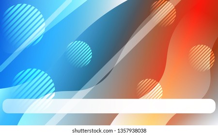 Geometric Pattern With Lines, Wave. For Design, Presentation, Business. Vector Illustration with Color Gradient