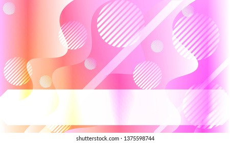 Geometric Pattern With Lines, Wave. Fluid shapes composition. For Business Presentation Wallpaper, Flyer, Cover. Vector Illustration with Color Gradient