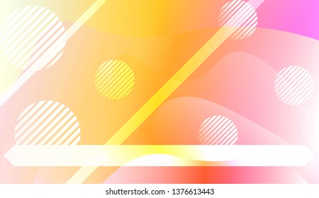 Geometric Pattern With Lines, Wave. Fluid shapes composition. For Business Presentation Wallpaper, Flyer, Cover. Vector Illustration with Color Gradient