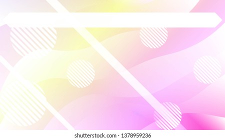 Geometric Pattern With Lines, Wave. Fluid shapes composition. For Business Presentation Wallpaper, Flyer, Cover. Vector Illustration with Color Gradient