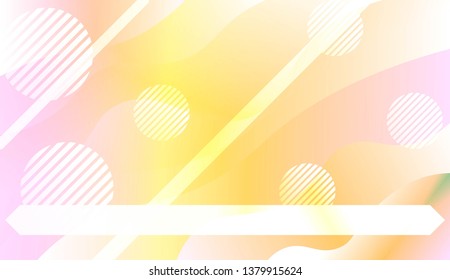 Geometric Pattern With Lines, Wave. Fluid shapes composition. For Business Presentation Wallpaper, Flyer, Cover. Vector Illustration with Color Gradient