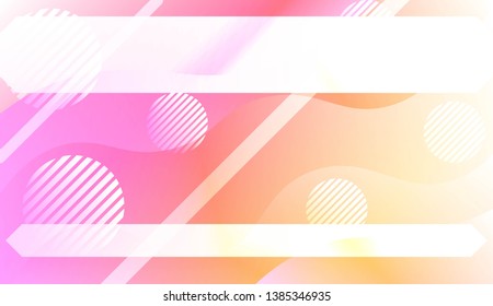 Geometric Pattern With Lines, Wave. Fluid shapes composition. For Business Presentation Wallpaper, Flyer, Cover. Vector Illustration with Color Gradient