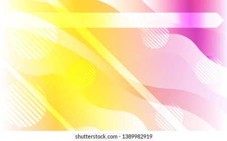 Geometric Pattern With Lines, Wave. Fluid shapes composition. For Business Presentation Wallpaper, Flyer, Cover. Vector Illustration with Color Gradient